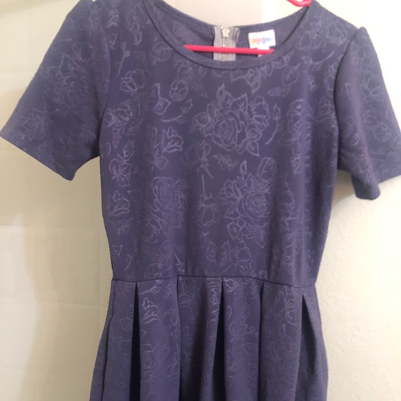 Lularoe Medium Amelia Purple Dress 